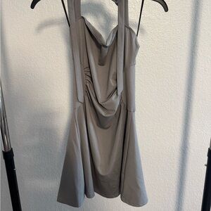 SHEIN Strapless Gray Dress